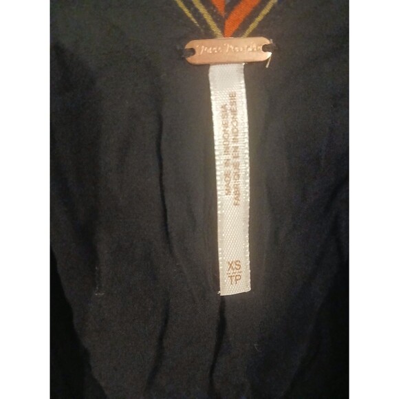 Free People Extra Small Striped  Top  Peplum Camisole Crop Whimsigoth - Picture 5 of 5